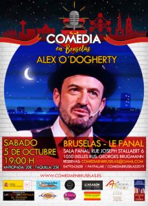 Cartel Comedia en Bruselas