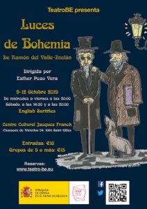 Cartel Teatro Luces de Bohemia